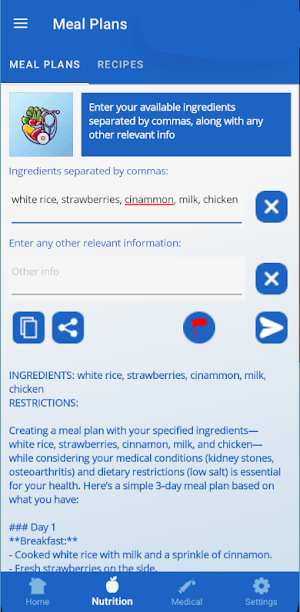 Meals And Meds Screenshot 2