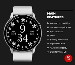 Jasmine Floral Watch Face Screenshot 1