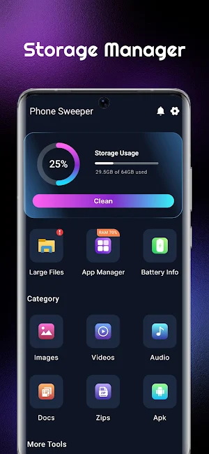 Storage Manager：Phone Sweeper Screenshot 0