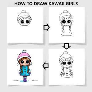 How To Draw Kawaii Girls Screenshot 3