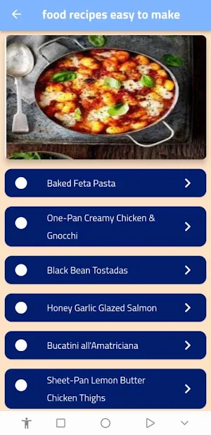 food recipes easy to make Screenshot 0