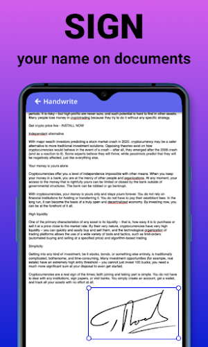 Scanner: Edit & Sign Documents Screenshot 2
