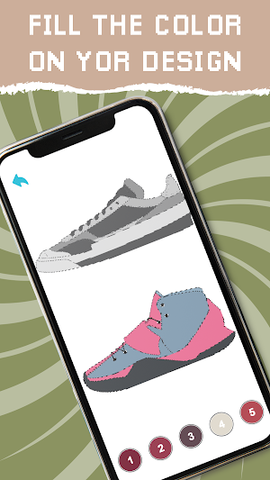 Sneakers Pixel Color By Number Screenshot 1