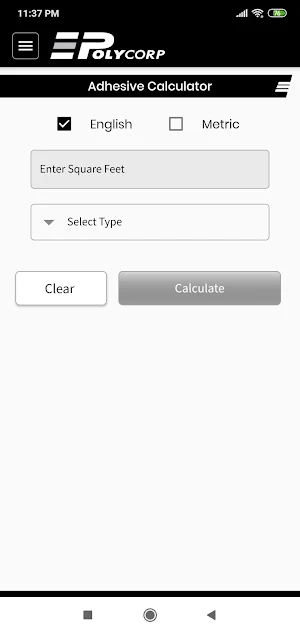 Polycorp Material Calculator Screenshot 2