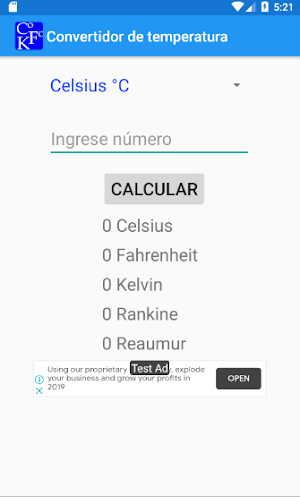 Convertidor de temperatura Screenshot 1