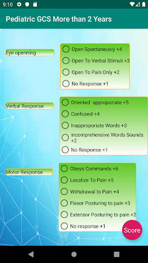 Glasgow Coma Scale Screenshot 3