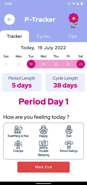 Health Diary for Woman Screenshot 2
