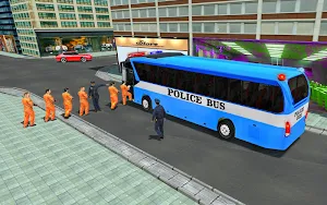 Jail Prisoner Police Truck Transport Parking Screenshot 1