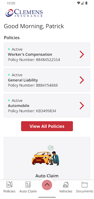 Clemens Insurance Screenshot 1
