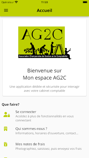 Mon espace AG2C Screenshot 0