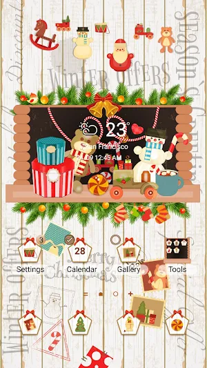 Vintage Christmas - Wallpaper Screenshot 0
