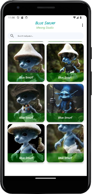 Blue Smurf Cat Wallpaper 4K Screenshot 2