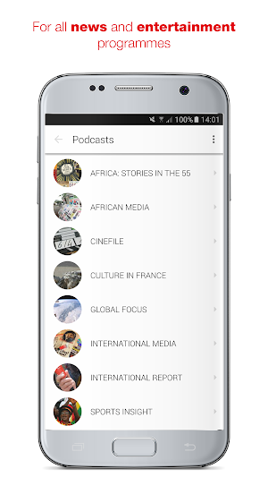 RFI Pure radio - Live streaming and podcast Screenshot 2