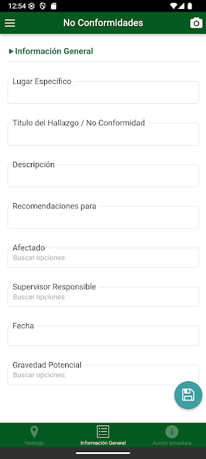 Safex MARVAL No Conformidad Screenshot 3