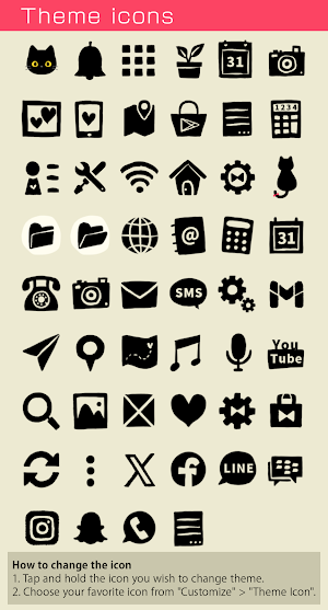 Black Cats Theme +HOME Screenshot 3
