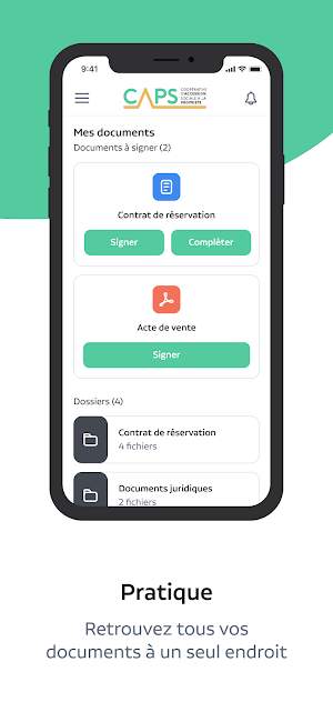 Espace client CAPS Screenshot 1