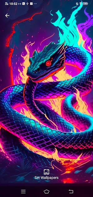 Snake Neon HD Wallpapers Screenshot 0
