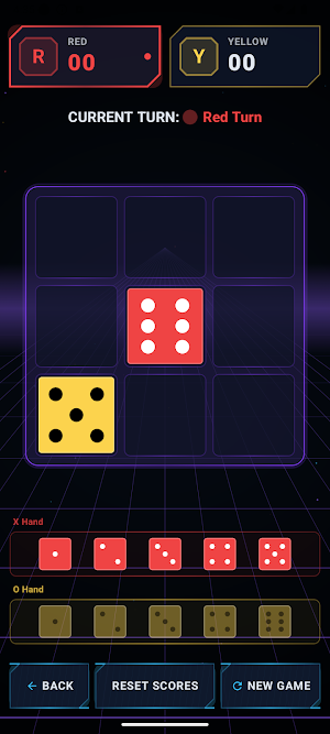 Neon Arcade: Dice Tic Tac Toe Screenshot 2