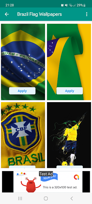 Brazil flag Wallpapers Screenshot 0