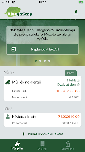 AlergoStop - Váš pomocník při alergii Screenshot 0