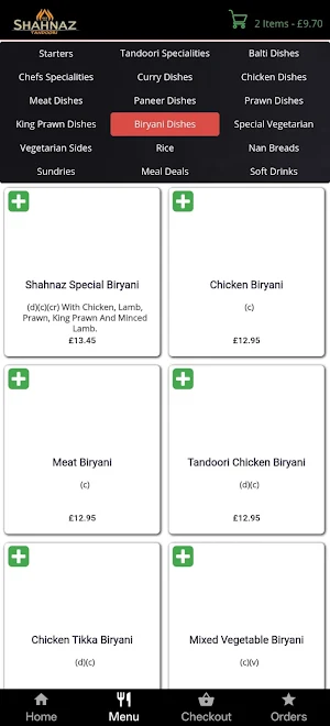 Shahnaz Tandoori Ashburton Screenshot 2