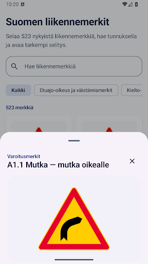 Suomen liikennemerkit: testi Screenshot 1