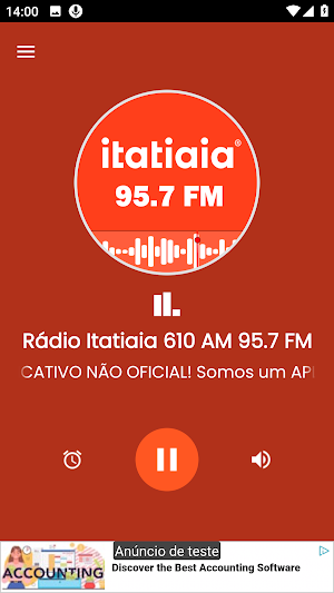 Rádio Itatiaia 610 AM 95.7 FM Screenshot 1