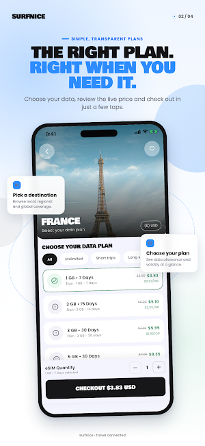 Surfnice - Worldwide with eSIM Screenshot 2