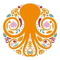 Pizza Orange Octopus