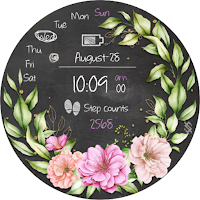 BFF25- Blackboard Art Flower