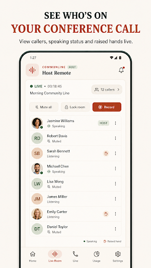 CommonLine: Conference Calls Screenshot 0