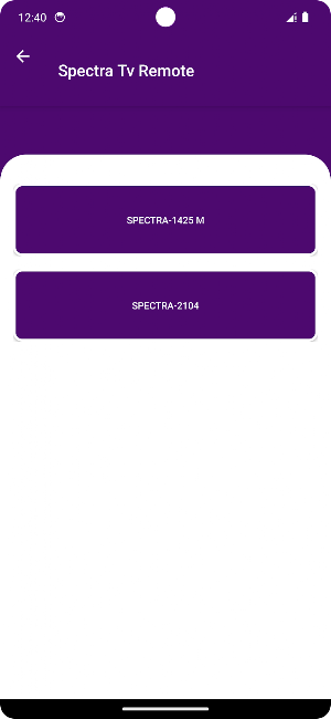Remote For Spectra Tv Screenshot 1