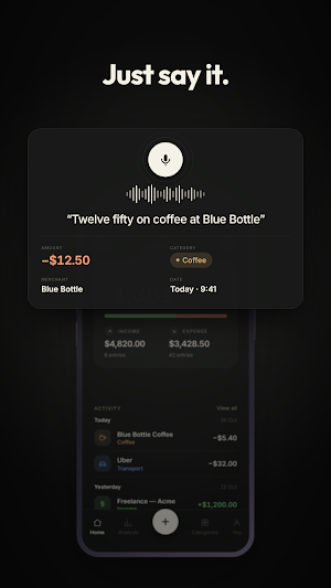 Hum: Personal Expense Tracker Screenshot 0