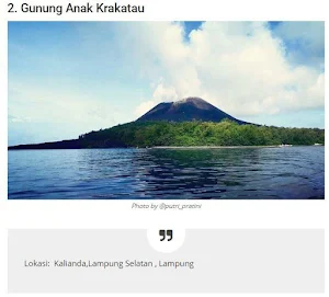 Lampung Tourist Places Screenshot 1