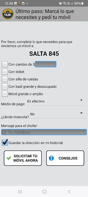Catamarca Taxi APP Servicios Screenshot 3