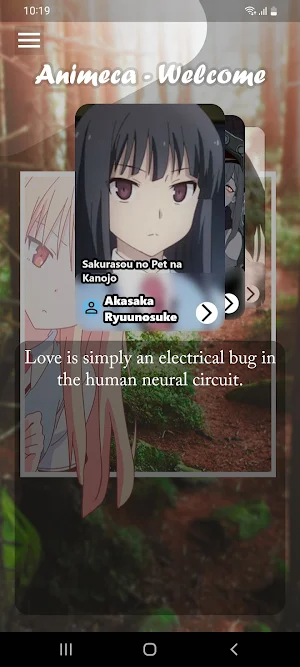 Animeca - Anime Quotes Screenshot 1