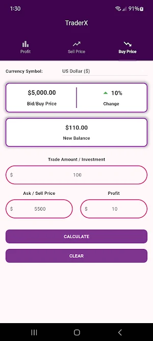 TraderX - Trading Calculator Screenshot 2