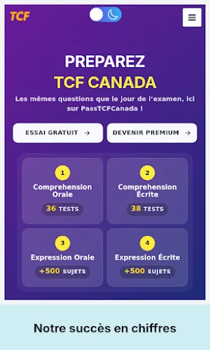 TCF Canada Préparation Screenshot 0