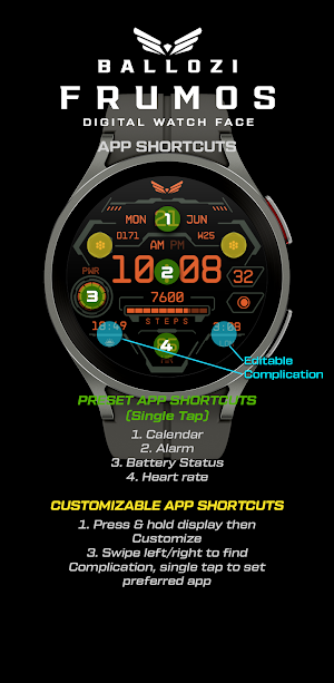 BALLOZI FRUMOS Watch Face Screenshot 2
