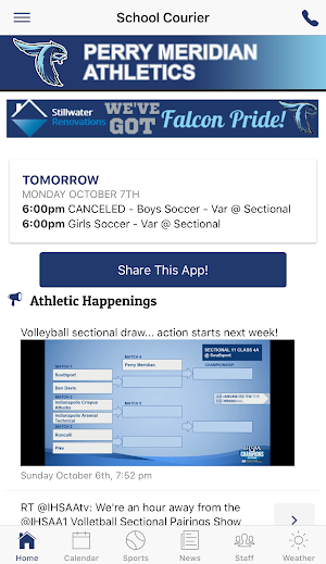 Perry Meridian Athletics - Indiana Screenshot 1