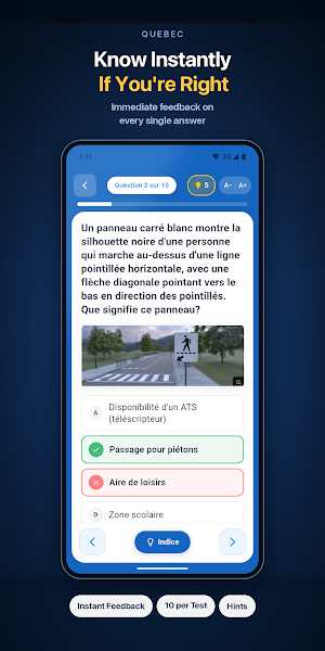 SAAQ Knowledge Test: QC Screenshot 2