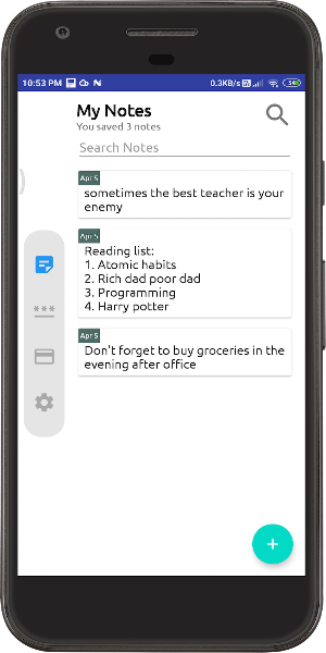 My Notes - Notepad Screenshot 1
