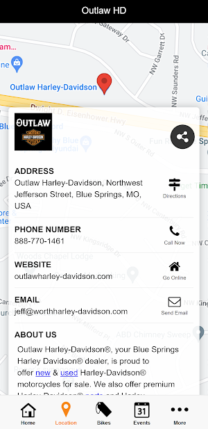 Outlaw Harley-Davidson® Screenshot 1