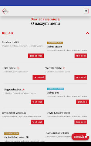 Bafra Kebab Łuków Screenshot 2