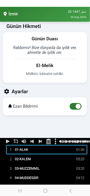 Namaz Vakitleri / Ezan ve Dua Screenshot 3