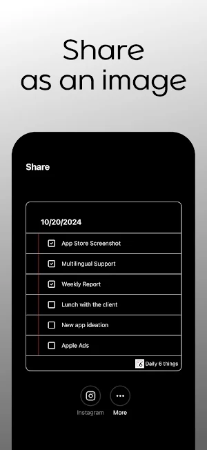 Daily 6 things Screenshot 3