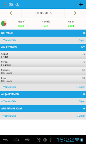 Kalori Takibi Screenshot 1