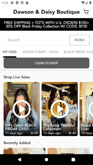 Dawson & Daisy Boutique Screenshot 1