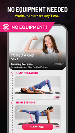 Workout for Women App at Home Screenshot 1