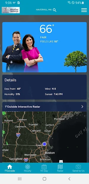Noyes' 1DegreeOutside Weather Screenshot 0